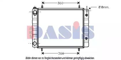 AKS Dasis 370002N Радіатор охолодження двигуна AKS Dasis 370002N Радіатор охолодження двигуна