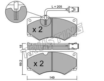 Trusting 016.2 Brake pads Trusting 016.2 Brake pads