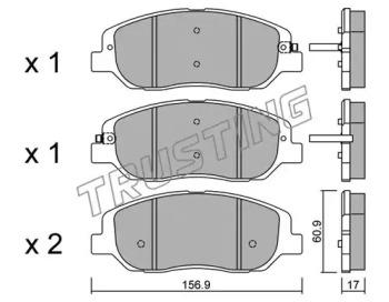 Trusting 1055.0 Brake pads Trusting 1055.0 Brake pads