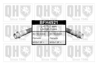 Quinton Hazell BFH4921 Шланг гальмівний Quinton Hazell BFH4921 Шланг гальмівний