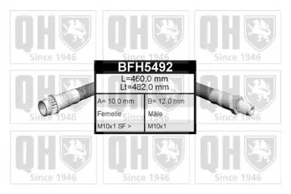Quinton Hazell BFH5492 Шланг гальмівний Quinton Hazell BFH5492 Шланг гальмівний