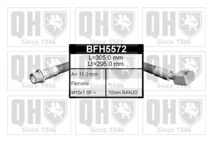 Quinton Hazell BFH5572 Hose assy brake Quinton Hazell BFH5572 Hose assy brake