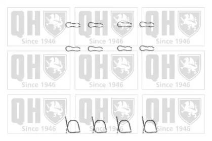 Quinton Hazell BFK744 Комплект монтажный дисковых тормозных колодок Quinton Hazell BFK744 Комплект монтажный дисковых тормозных колодок