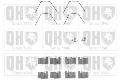 Quinton Hazell BFK849 Комплект монтажный дисковых тормозных колодок