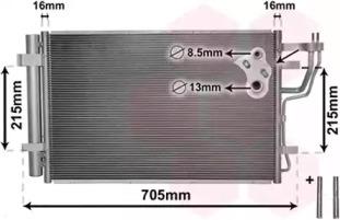 Van Wezel 83005102 Випаровувач кондиціонера Van Wezel 83005102 Випаровувач кондиціонера