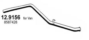 Asso 12.9156 Exhaust pipe Asso 12.9156 Exhaust pipe