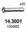 Asso 14.3001 Exhaust pipe Asso 14.3001 Exhaust pipe
