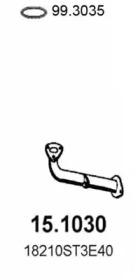 Asso 15.1030 Випускна труба відпрацьованих газів