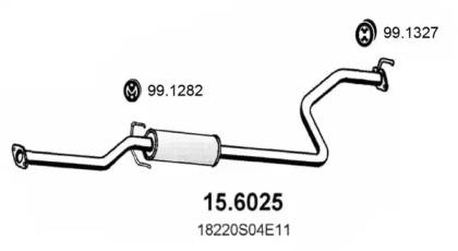 Asso 15.6025 Muffler assy front