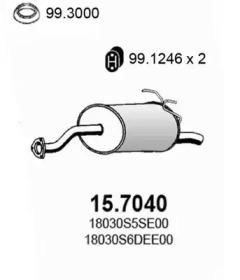Asso 15.7040 Schalldaempfer Asso 15.7040 Schalldaempfer