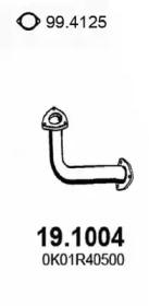 Asso 19.1004 Випускна труба відпрацьованих газів Asso 19.1004 Випускна труба відпрацьованих газів