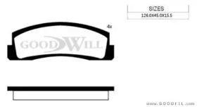 Goodwill 1061 F Brake pads Goodwill 1061 F Brake pads
