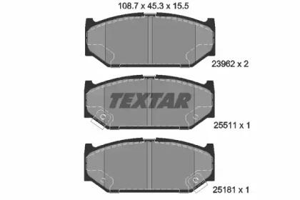 Textar 2396201 Колодки гальмівні Textar 2396201 Колодки гальмівні