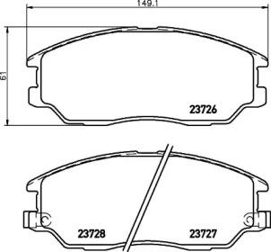 Textar 2416701 Brake pads
