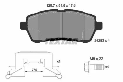 Textar 2428302 Колодки гальмівні