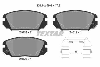 Textar 2461801 Brake pads Textar 2461801 Brake pads