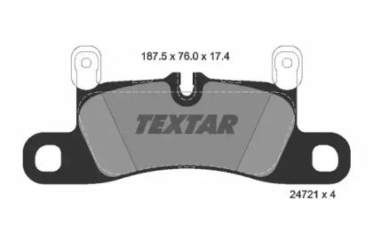 Textar 2472102 Колодки гальмівні Textar 2472102 Колодки гальмівні