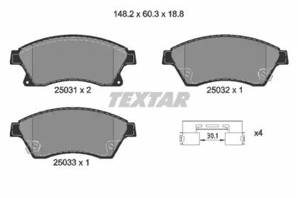 Textar 2503181 Brake pads