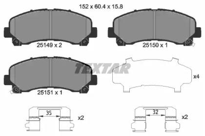 Textar 2514901 Brake pads Textar 2514901 Brake pads