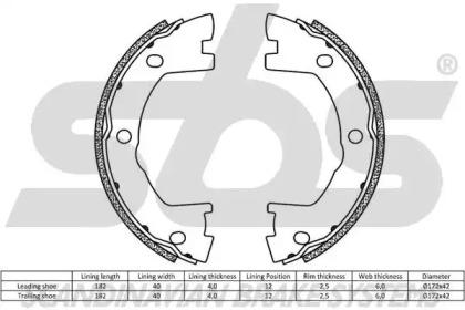 S.B.S. 18492723841 Колодки гальмівні
