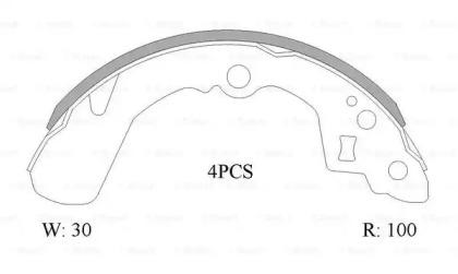 Bosch 0 986 AB0 875 Колодки гальмівні Bosch 0 986 AB0 875 Колодки гальмівні