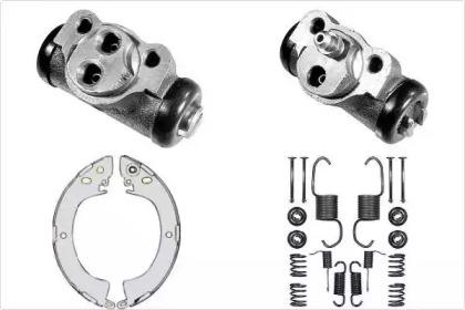 MGA K664317 Комплект колодок циліндрів і пружин барабанного гальма MGA K664317 Комплект колодок циліндрів і пружин барабанного гальма