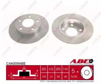 ABE C4A009ABE Brake disc ABE C4A009ABE Brake disc