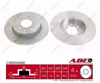 ABE C4R004ABE Диск гальмівний