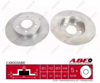 ABE C4X003ABE Brake disc