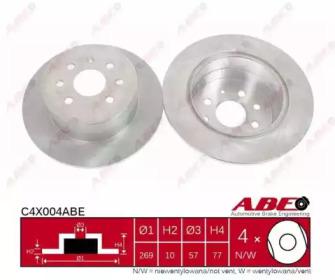 ABE C4X004ABE Brake disc ABE C4X004ABE Brake disc