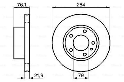 Bosch 0 986 478 043 Brake disc