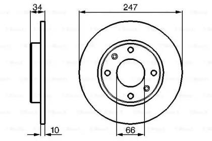 Bosch 0 986 478 046 Brake disc Bosch 0 986 478 046 Brake disc