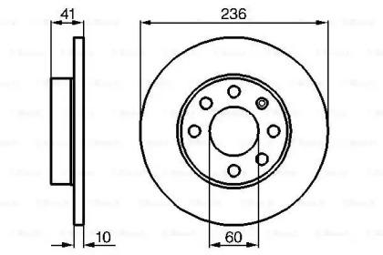 Bosch 0 986 478 080 Brake disc