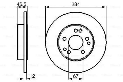 Bosch 0 986 478 187 Brake disc Bosch 0 986 478 187 Brake disc