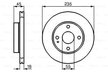 Bosch 0 986 478 241 Brake disc Bosch 0 986 478 241 Brake disc