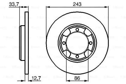 Bosch 0 986 478 253 Brake disc Bosch 0 986 478 253 Brake disc