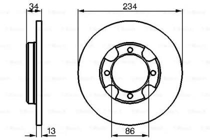 Bosch 0 986 478 282 Brake disc Bosch 0 986 478 282 Brake disc