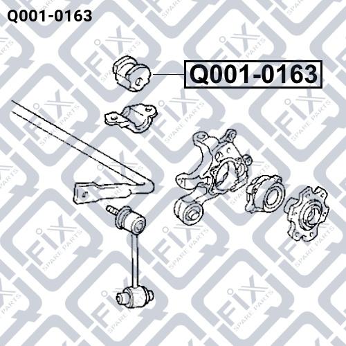 Q-FIX Q001-0163 Втулка стабілізатора Q-FIX Q001-0163 Втулка стабілізатора