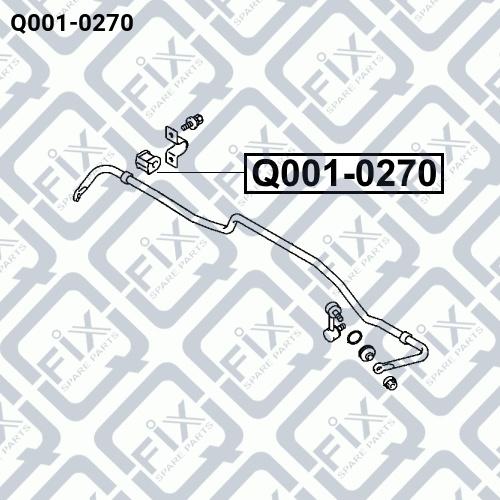 Q-FIX Q001-0270 Втулка стабилизатора Q-FIX Q001-0270 Втулка стабилизатора