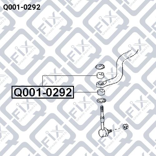 Q-FIX Q001-0292 Втулка стойки стабилизатора Q-FIX Q001-0292 Втулка стойки стабилизатора