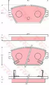 TRW GDB7107 Brake pads TRW GDB7107 Brake pads
