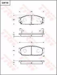 TRW GDB7163 Колодки гальмівні TRW GDB7163 Колодки гальмівні