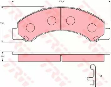 TRW GDB7233 Brake pads TRW GDB7233 Brake pads