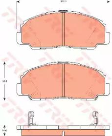 TRW GDB7528 Brake pads TRW GDB7528 Brake pads