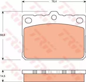 TRW GDB7566 Brake pads
