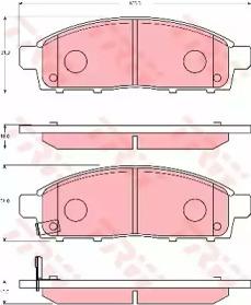 TRW GDB7704 Brake pads TRW GDB7704 Brake pads