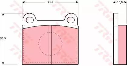 TRW GDB910 Колодки гальмівні TRW GDB910 Колодки гальмівні
