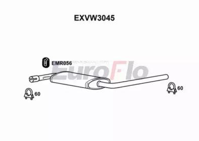 Euroflo EXVW3045 Muffler assy front