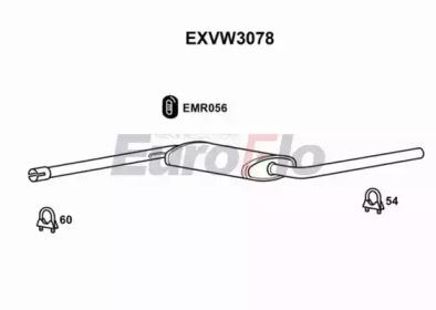 Euroflo EXVW3078 Muffler assy front Euroflo EXVW3078 Muffler assy front