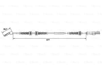 Bosch 0 265 007 742 ABS sensor Bosch 0 265 007 742 ABS sensor